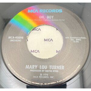 Mary Lou Turner Oh Boy / You Left Your Sunshine With Me 45 Country 1978 MCA